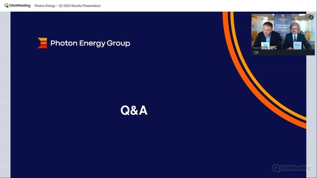 Photon Energy Group | Q2 & H1 2023 Results смотреть онлайн
