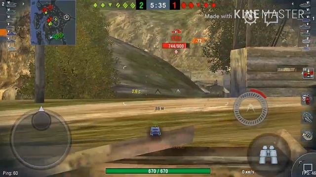 Обзор ат2. На что способен. Wot Blitz. смотреть онлайн