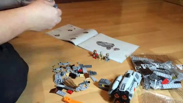 LEGO Star Wars B-wing 75050 speed build смотреть онлайн