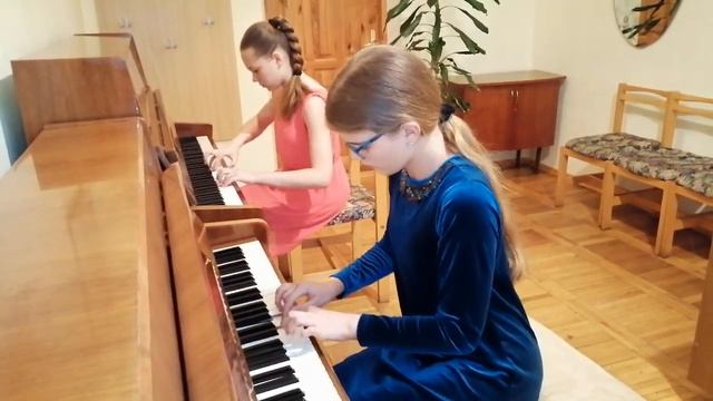 Інструментальний фортепіанний дует Дубінська Софія та Костів Анастасія, Ісаак Беркович - «Романс» смотреть онлайн