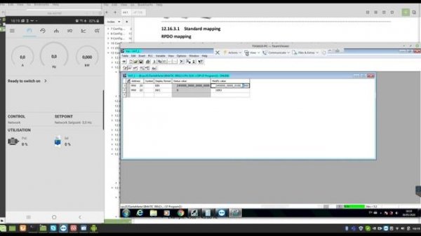 LENZE i550 - Profibus Communication with S7-300 and monitoring drive parameters via WIFI