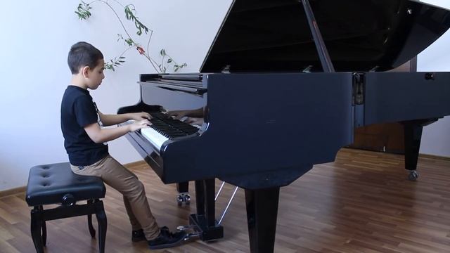 Davit Khanjyan- Сонатина F-dur (первая часть) Бетховен 7 лет смотреть онлайн