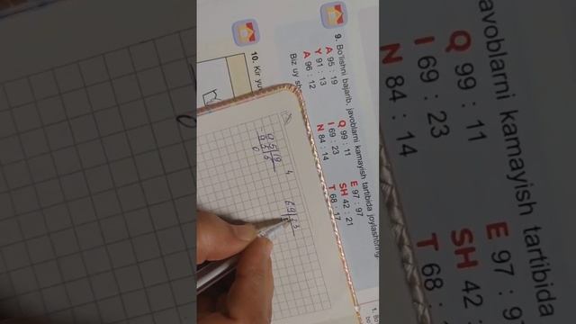 3~sinf Matematika 54~dars