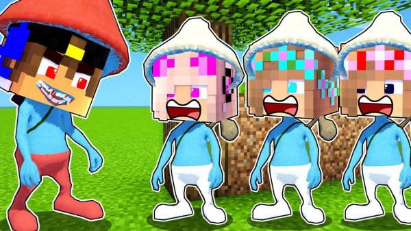 ШАЙЛУШАЙ ПРЯТКИ В МИРЕ в МАЙНКРАФТ ДЕВУШКА НУБ И ПРО ВИДЕО ТРОЛЛИНГ MINECRAFT SMURF CAT Евгенбро