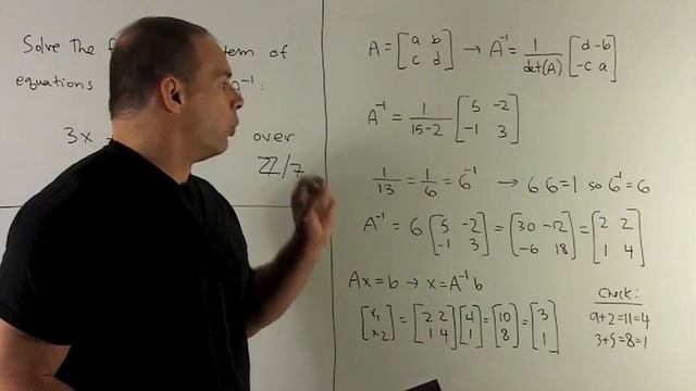 Matrix Inverse over Z/7 смотреть онлайн