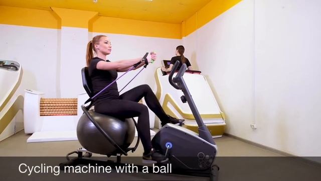 TONUS-CLUB.CYCLING MACHINE WITH A BALL смотреть онлайн