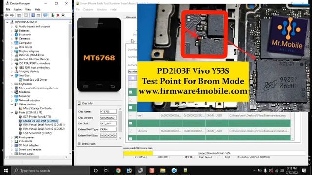 Vivo Y33S V2109 Flash Firmware New Security Test Point BROM Mode Fix Dead Boot Repair Downgrade смотреть онлайн