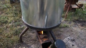 Печь на отработке масло с водой что будет.