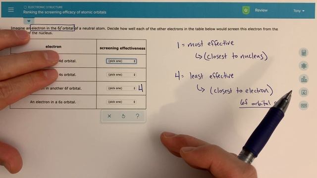 ALEKS - Ranking the screening efficacy of atomic orbitals смотреть онлайн