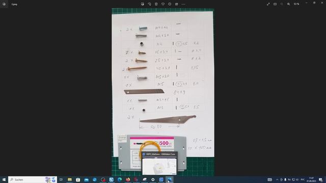 FreeCAD. 2# Машинка для нарезки бахромы "Quilling Fringer". Материалы и шаблон смотреть онлайн