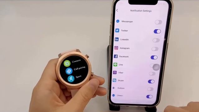VG01 smart watch call and app notification settings смотреть онлайн