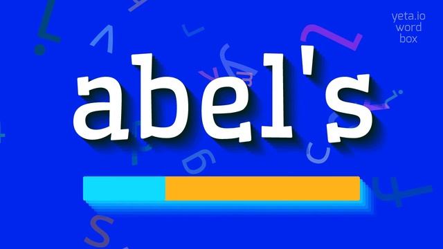 HOW TO SAY ABEL'S? #abel's смотреть онлайн