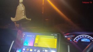 Тест новых светодиодных лампочек ночью на Хонда Фрид Спайк 2012 год. Габариты и задний ход.