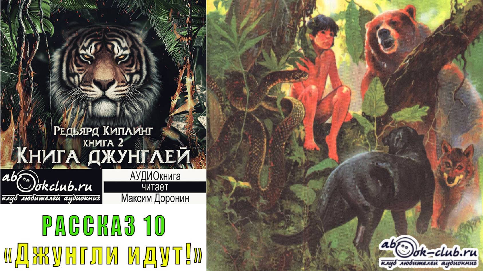 02.10 Редьярд Киплинг аудиоцикл "Книга джунглей" (книга 2 рассказ 10) - "Джунгли идут!"