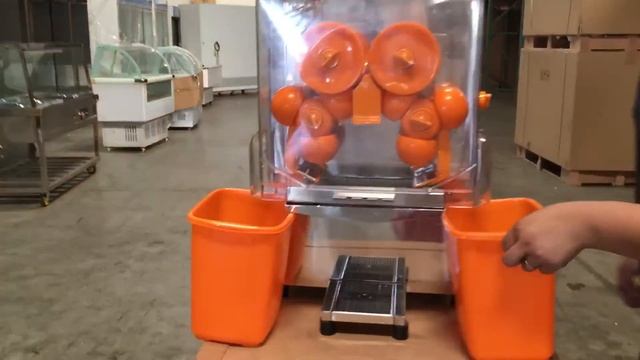 Commercial Auto Feed Orange Squeezer Juicer Juice Extractor Machine смотреть онлайн
