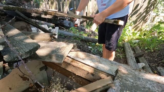 Мини пила с маркет плэйса, распили газон дров, дешевле нету смотреть онлайн
