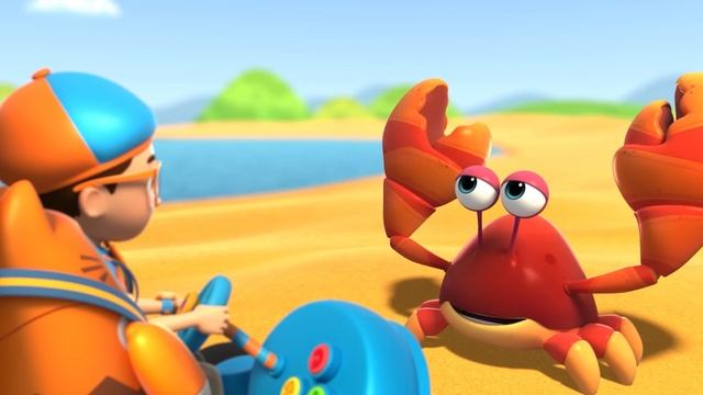 Castillo de arena | Blippi Wonders | Caricaturas para niños смотреть онлайн