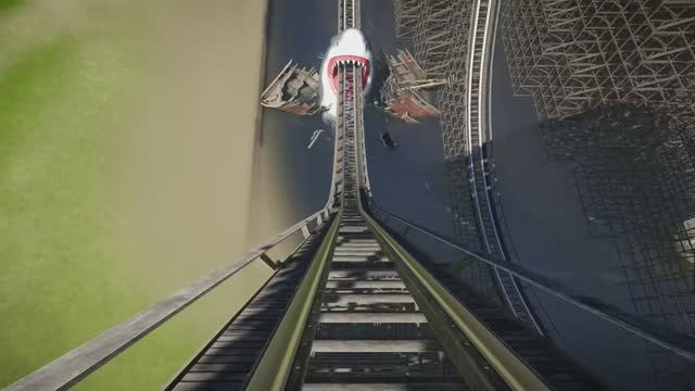 Акула и кораблекрушение. Американские горки 3D смотреть онлайн