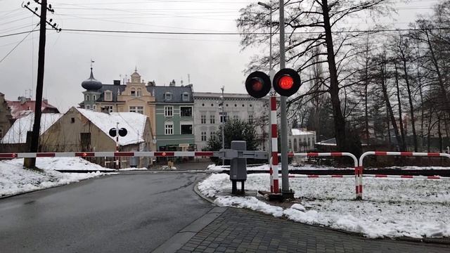 Czech Train At A Level Crossing In Głuchołazy Poland But My Camera Is At The Wrong Angle