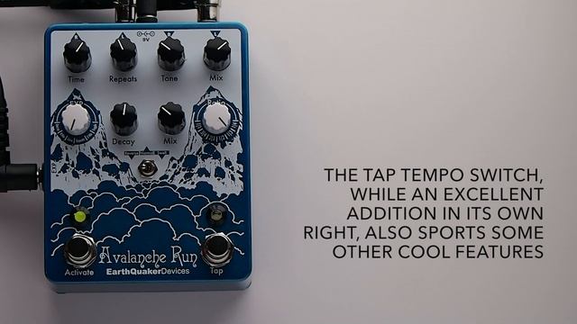EarthQuaker Devices Avalanche Run Delay Reverb Guitar Effects Pedal Demo смотреть онлайн