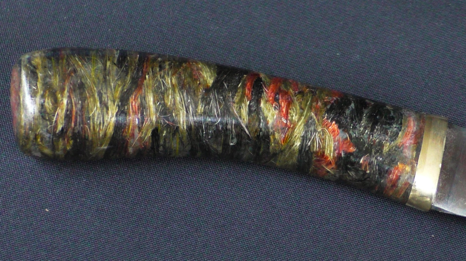 Сделал ручку ножа из верёвки