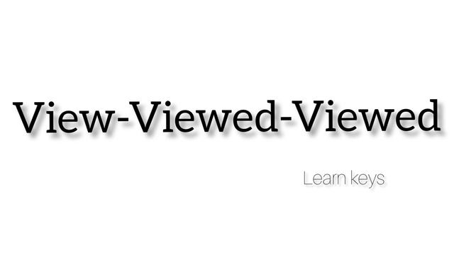 Forms of verb/Present-Past-Past participle/Part-2/Grammar/Learn keys. смотреть онлайн