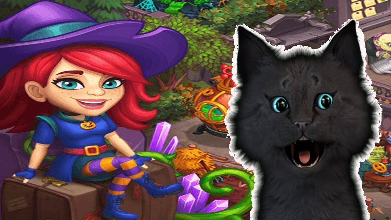 Monster Farm: ФЕРМА - ХЭЛЛОУИН В ГОРОДКЕ МОНСТРОВ С ГОВОРЯЩИМ СУПЕР КОТОМ ✔ НАЧАЛО САДА ✔ #81 смотреть онлайн