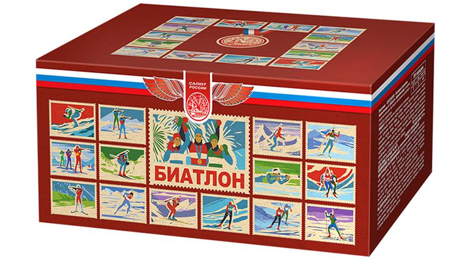 Фейерверк СЛ326099 Биатлон 99 залпов, калибр 1,1" смотреть онлайн