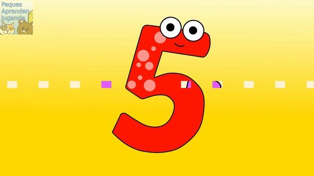 Números del 1 al 5 en inglés para niños  Video de Peques Aprenden Jugando