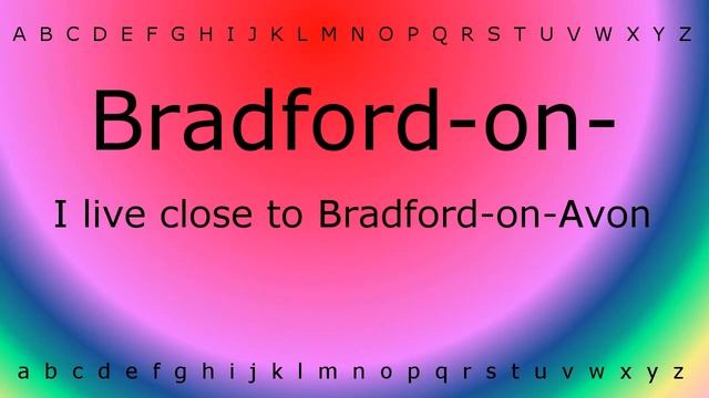 How to pronounce 'Bradford-on-Avon' with Zira.mp4 смотреть онлайн