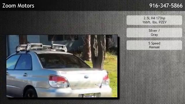 2007 Subaru Impreza 2.5 i - Sacramento смотреть онлайн