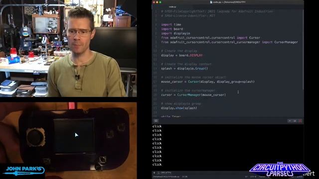 John Park's CircuitPython Parsec: Mouse Cursor @adafruit @johnedgarpark #adafruit #circuitpython смотреть онлайн