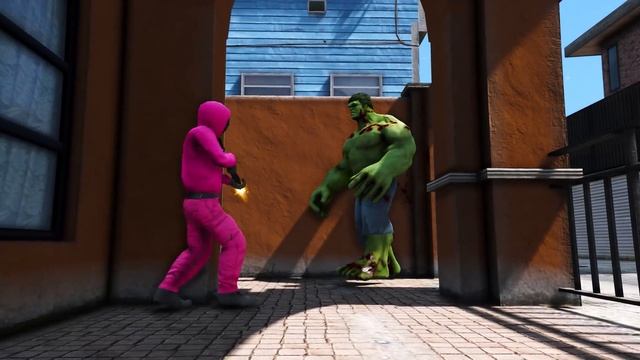 Hulk vs Squid Game Guard Army - Epic Battle смотреть онлайн