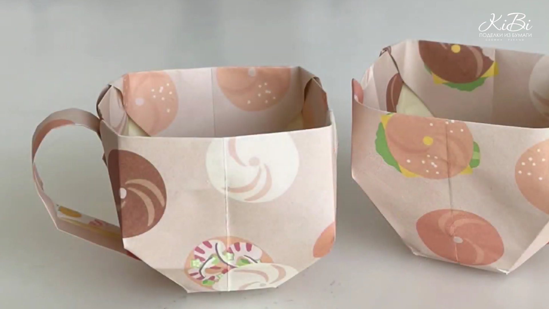 Бумажная Чашка | Поделки из бумаги своими руками | DIY смотреть онлайн