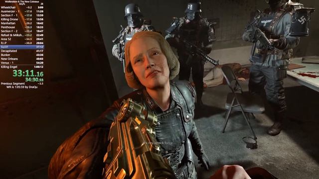 (2023 - World Record) - Wolfenstein II: The New Colossus Speedrun Any% 1:05:35 IGT