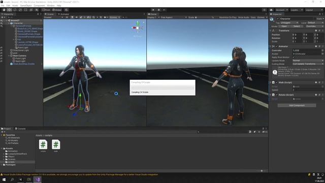 Как заставить объект поворачиваться в Unity смотреть онлайн