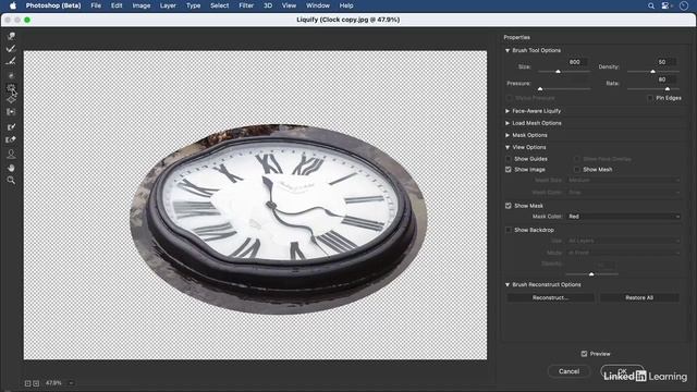 17-04 - Using Liquify to reshape an image смотреть онлайн