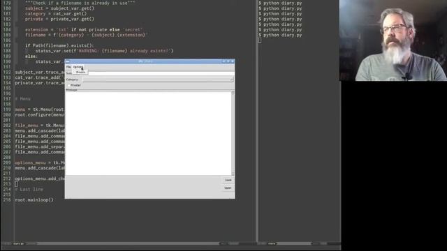 Tkinter Basics 6: Application Menus