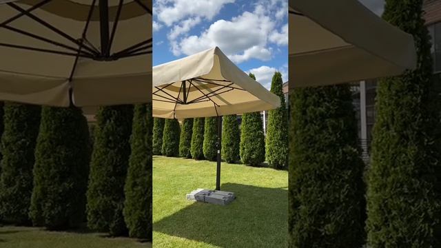 Уличный зонт на боковой опоре ХИТ 3х3м смотреть онлайн