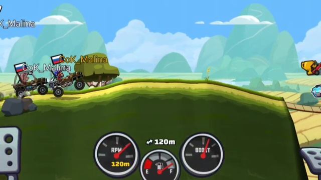 Играем в Hill Climb Racing 2! #1