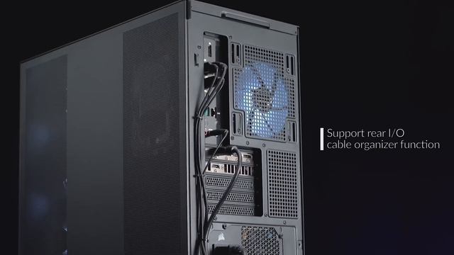 JONSBO D300 Micro-ATX Computer Case, One-piece Glass Panel AO270 Deg View , MATX Back Plug-in BTF M