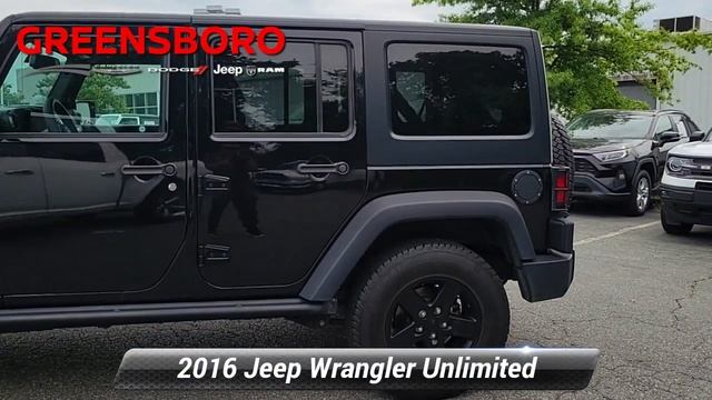 Used 2016 Jeep Wrangler Unlimited Black Bear, Greensboro, NC TGL158719 смотреть онлайн