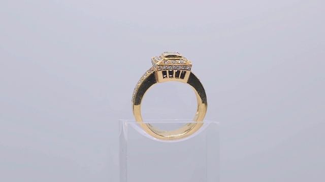 Золотое кольцо с бриллиантами 750° смотреть онлайн