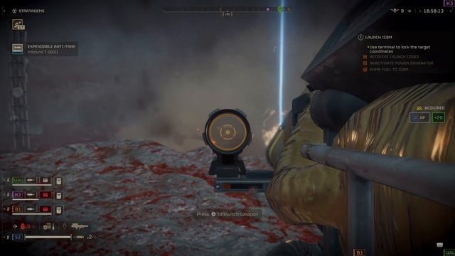 Helldivers 2 4K 60 FPS UBANEA LAUNCH ICBM LEVEL 50 HELLDIVE смотреть онлайн