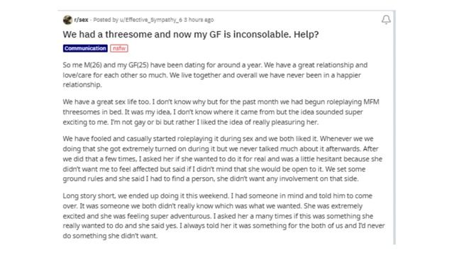 Threesome Gone Wrong r/sex #reddit смотреть онлайн
