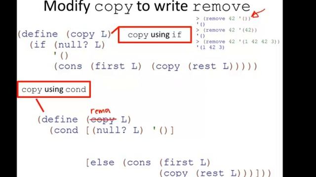 Racket Programming: Focus on pairs: writing reverse and remove смотреть онлайн
