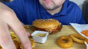 ASMR EATING BURGER KING | CHEESE WHOPPER MUKBANG 버거킹 (CHEESE NUGGETS, ONION RINGS & FRIES)
