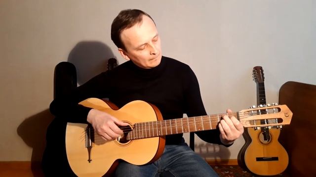 Тёмная ночь. Russian Seven-string Guitar Doff RGC