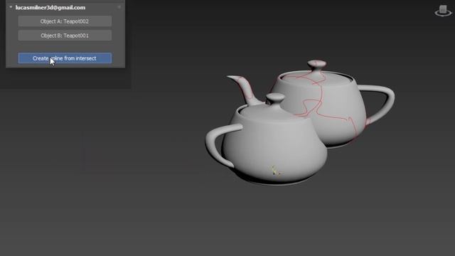 Free 3ds Max script: Spline from Intersect. смотреть онлайн