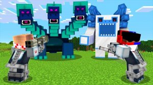 СВЕРХСИЛЬНЫЕ ПУШКИ ПРОТИВ БОССОВ в МАЙНКРАФТ НУБ И ПРО ВИДЕО ТРОЛЛИНГ MINECRAFT Челлендж Евгенбро